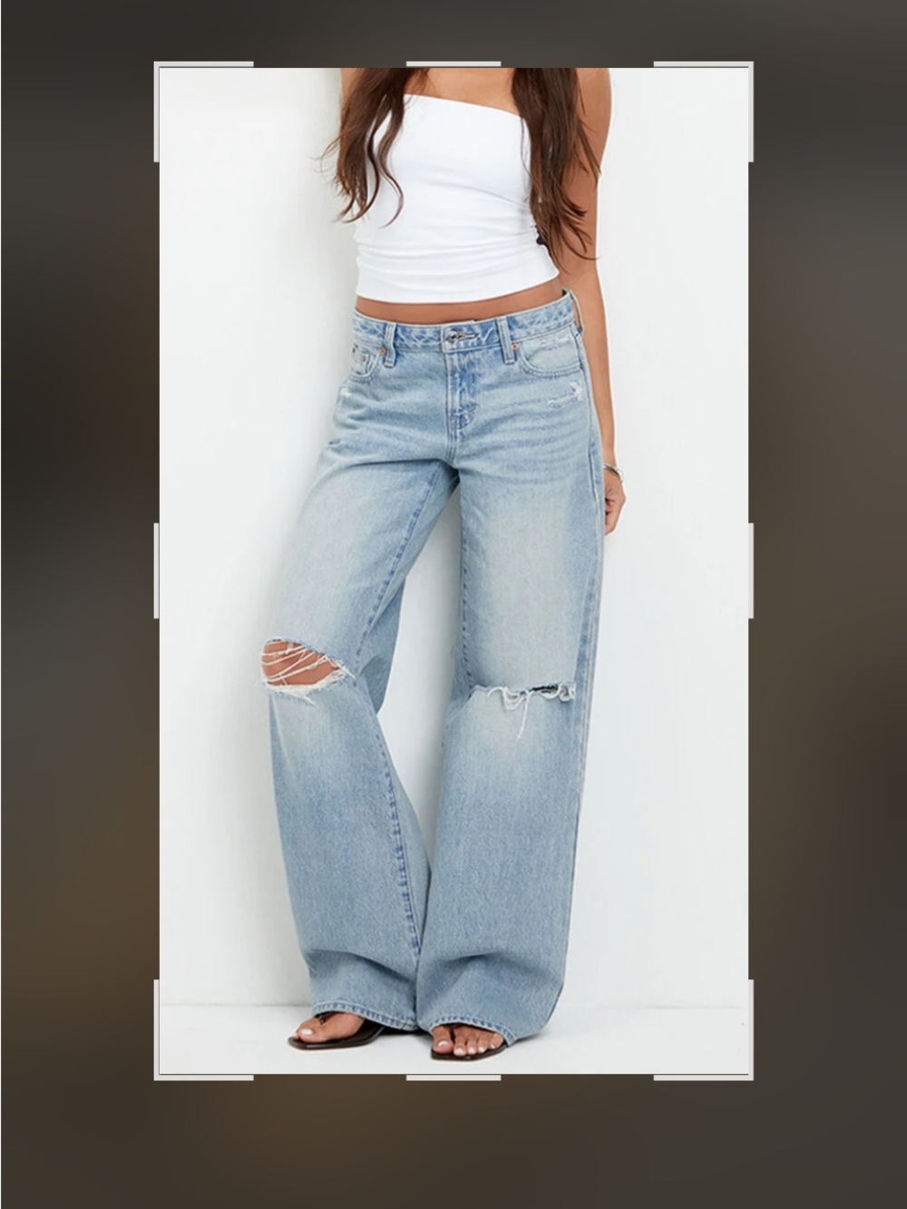 PacSun Light Blue low rise baggy size 25 women’s